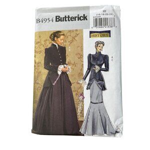 Butterick B4954 Historical Victorian Costume Size 16-18-20-22 Sewing Pattern NEW